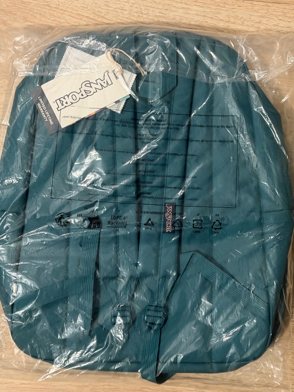 Jansport Teal Daypack Backpack - Picture 1 of 1